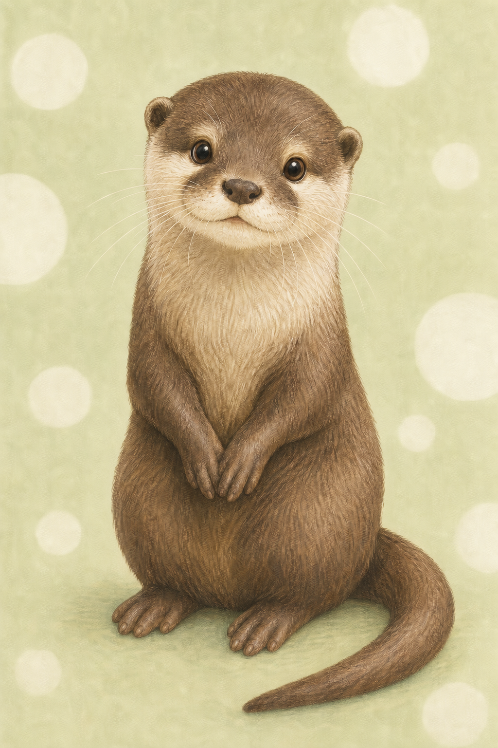 にっこりしたコツメカワウソ